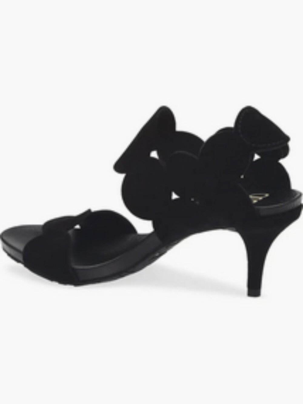 Pedro Garcia Winslet 'DOTTY' Midi Black Suede Sandal  EU37.5/US 7 - Picture 3 of 12